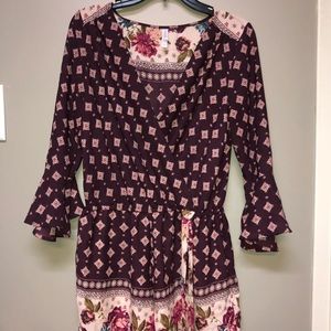 Long sleeve romper